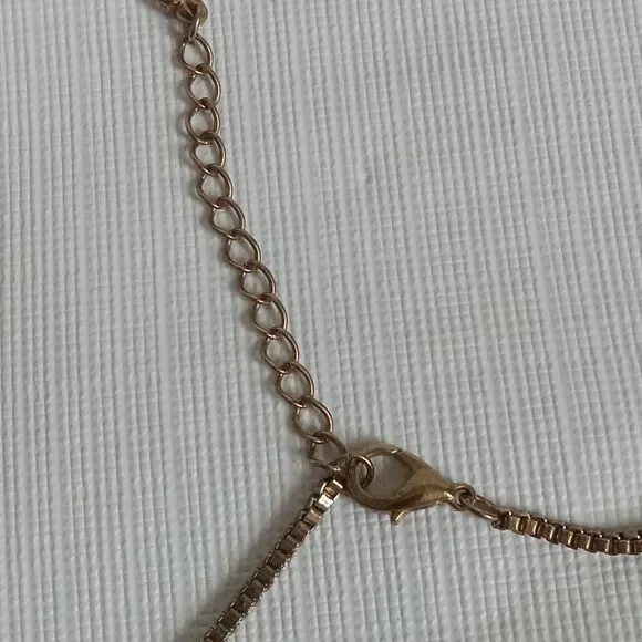 Gold Toned Faux Pearl Beaded Cluster Chain Tassels Statement Pendant Necklace - Picture 9 of 10